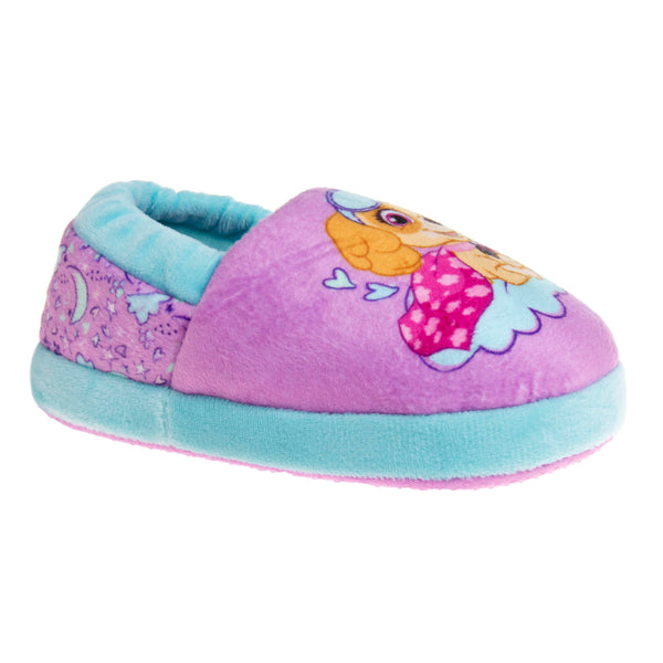 Nickelodeon Paw Patrol Everest and Skye Girls Slippers Purple