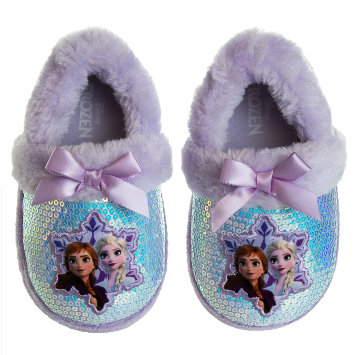 Disney Frozen Anna and Elsa Girls Slippers