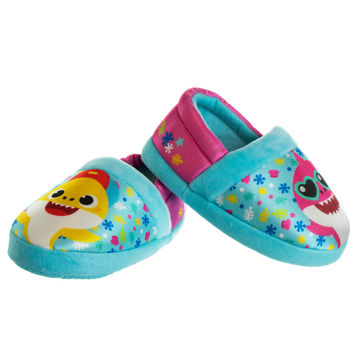 Baby Shark "Cool and Friendly" Toddler Girls' Slippers
