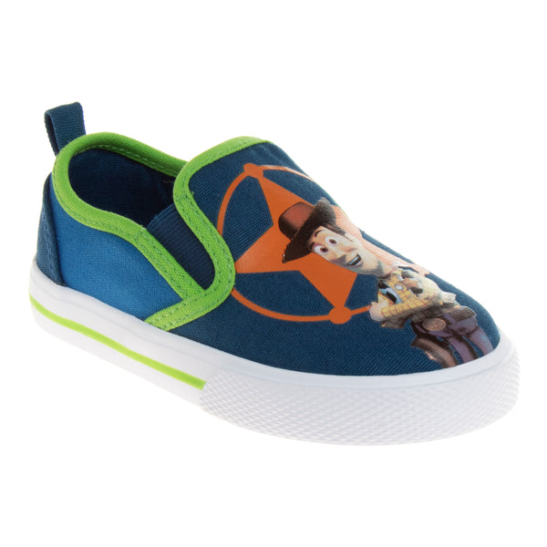 Disney Pixar Toy Story Toddler Boys' Slip On Canvas Sneakers