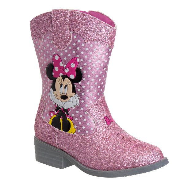 Disney Minnie Mouse Girls' Cowgirl Boots