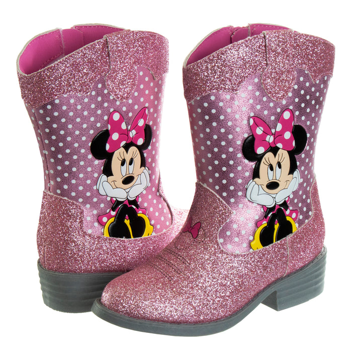 Disney Minnie Mouse Girls' Cowgirl Boots