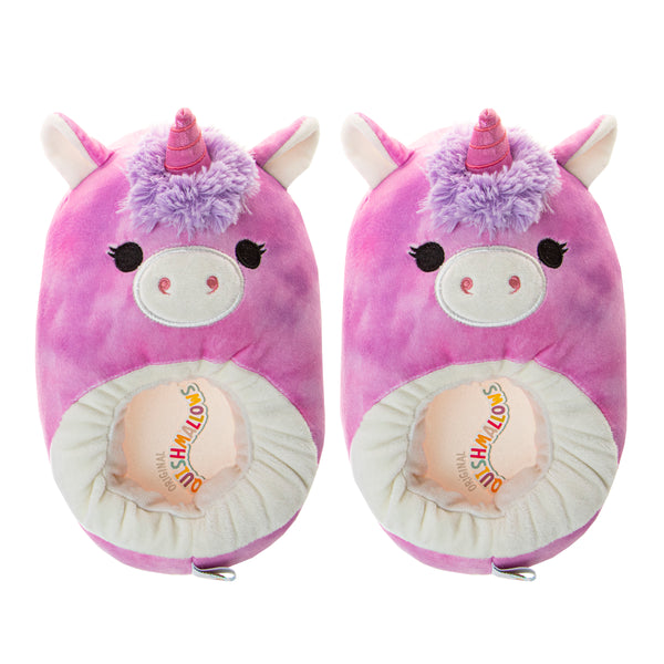 Josmo Squishmallows Plush Slippers Purple, Size 11-12