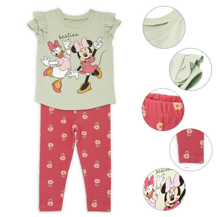 Disney Minnie Mouse and Daisy 2 Piece Besties Legging Set