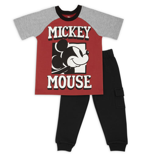 Disney Mickey Mouse 2 Piece Short Sleeve Top and Pant Set