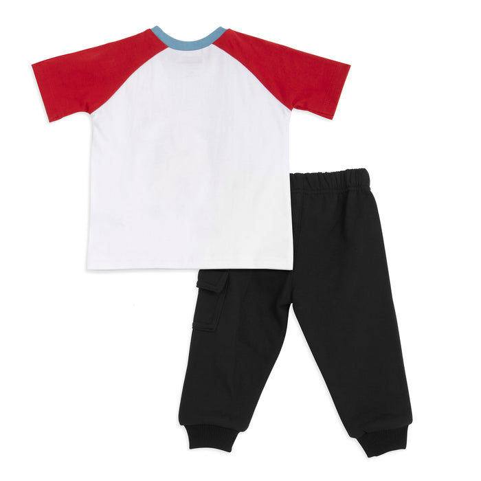 Marvel Spiderman 2 Piece Short Sleeve Tee with Cargo Pant