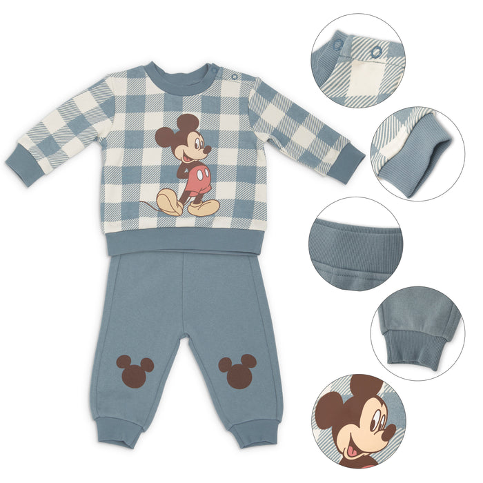 Bentex Mickey Mouse 2Piece Buff Check Top With Po Pant