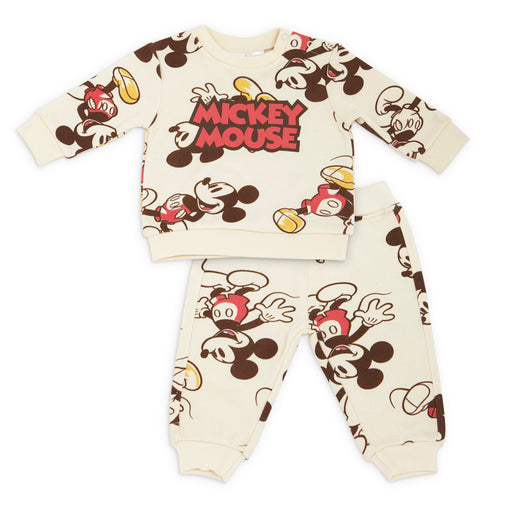 Bentex Mickey Mouse 2 Piece L/S Logo Top And Pant