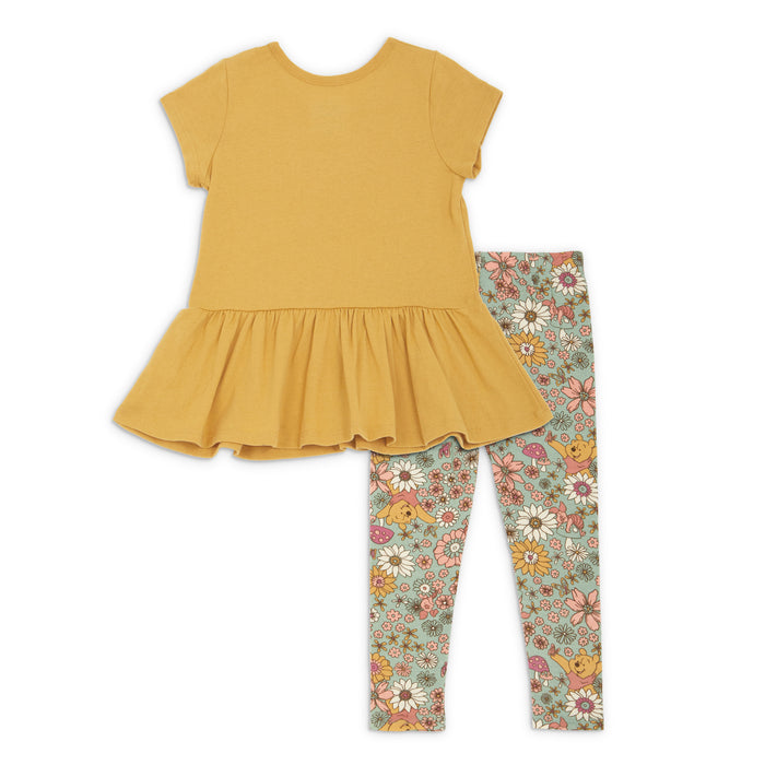 Bentex Winnie The Pooh 2Piece Ss Ruffle Top And Legging