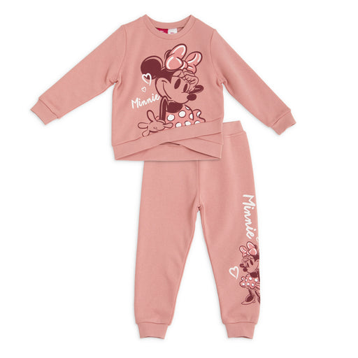 Disney Minnie Mouse 2 Piece Long Sleeve Fleece Top and Pant