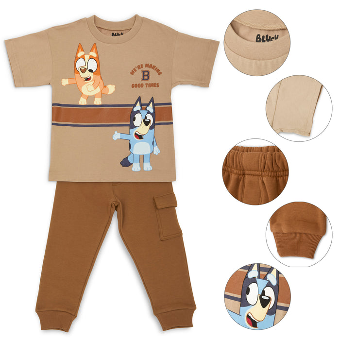 Bluey 2 Piece Short Sleeve Top and Pant Set