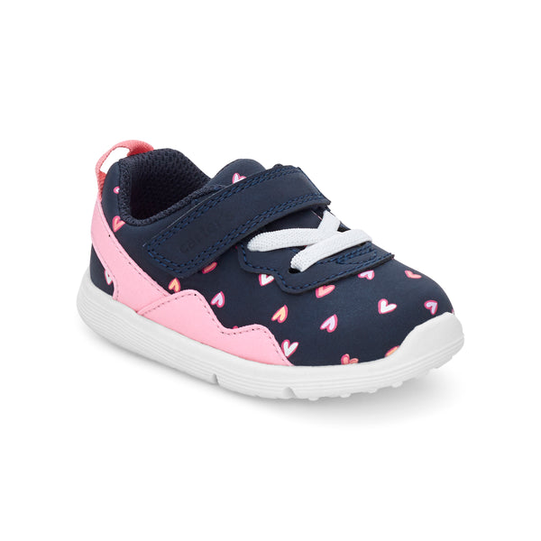 Carter's Kit Sneaker in Navy/Pink