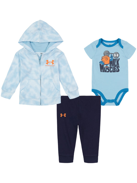 Under Armour 3 Piece Jogger set in Blizzard