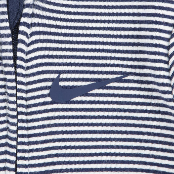 Nike Striped Footed Coverall in Midnight Navy