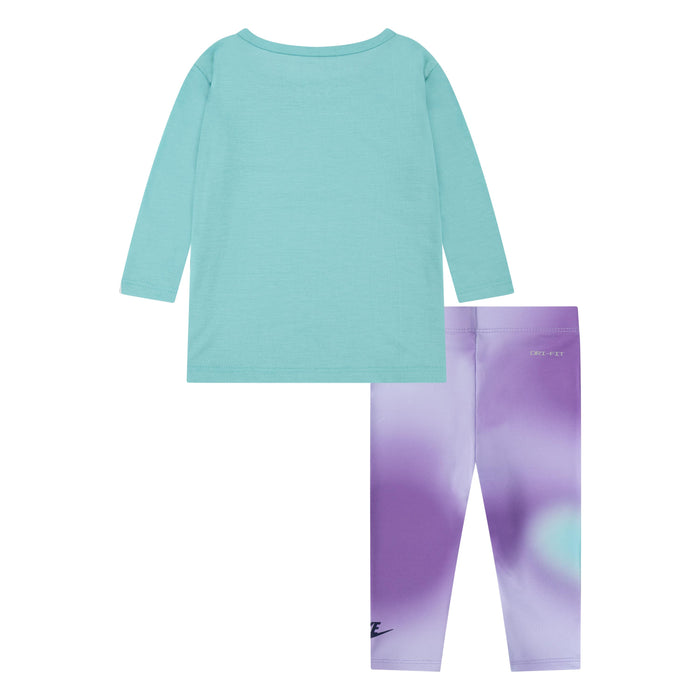 Nike Baby Girl Turquoise Long Sleeve Top and Legging Set Black Raspberry