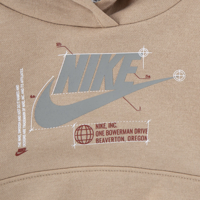 Nike Boy 2 Pieces Long Sleeve Logo Tee & Pull-on Pant in Hemp