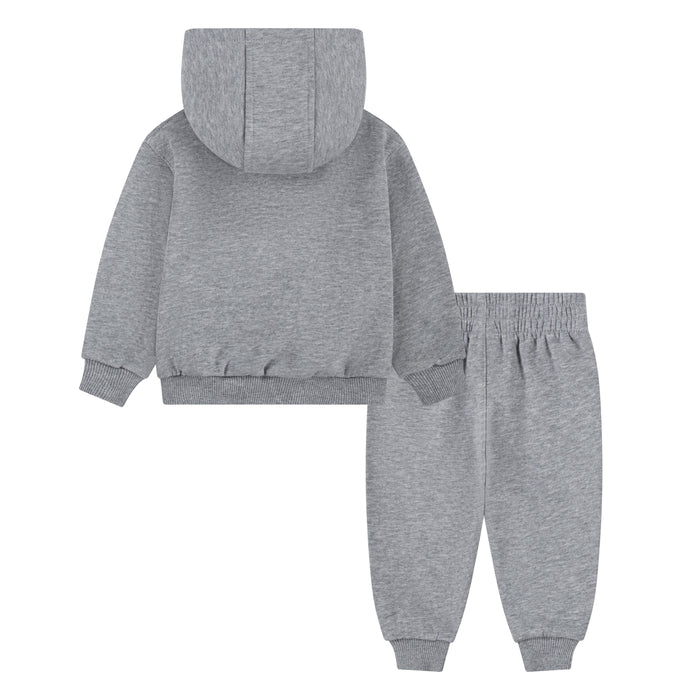 Nike Boy 2 Piece Fleece Logo Set in Dark Grey Heather