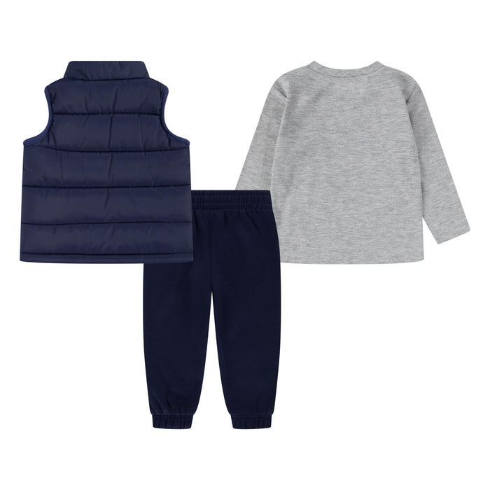 Nike Boy 3 Piece Vest Pant Set in Midnight Navy