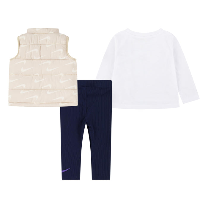 Nike Baby Girl 2 Piece Neutral Vest and Pant Set