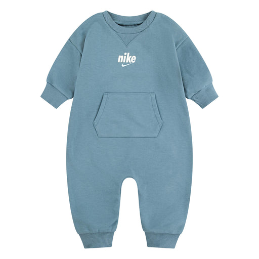 Niki Eid1 Crew Coverall in Denim Turquoise