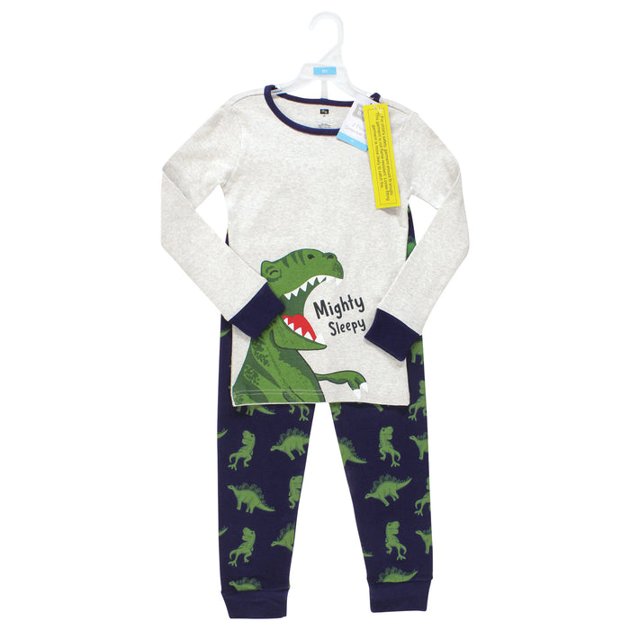 Hudson Baby Boy Cotton Pajama Set, Boy Dino