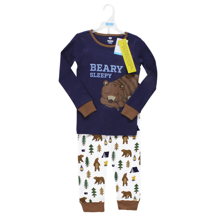 Hudson Baby Boy Cotton Pajama Set, Bear