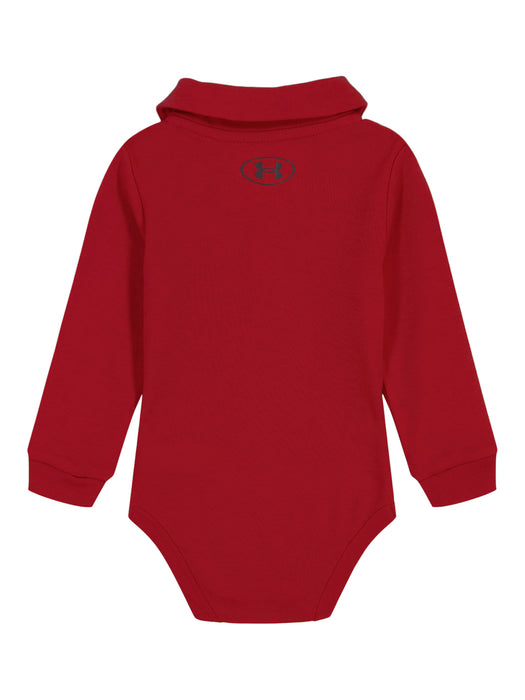 Under Armour Long Sleeve Polo Bodysuit Red