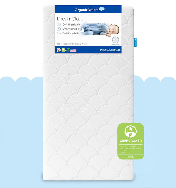 Organic Dream, DreamCloud 2-Stage Crib & Toddler Mattress