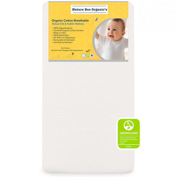 Nature Bee Organic's Deluxe Breathable Crib & Toddler Mattress