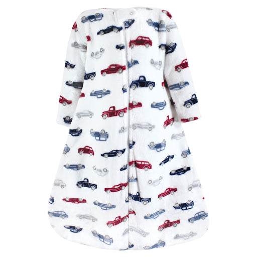 Hudson Baby Infant Boy Plush Wearable Blanket, Cars