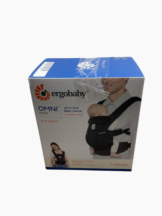 Ergobaby Omni Breeze Baby Carrier, Onyx Back (Open Box)