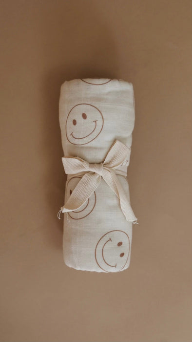 forever french Muslin Swaddle | Just Smile Ivory