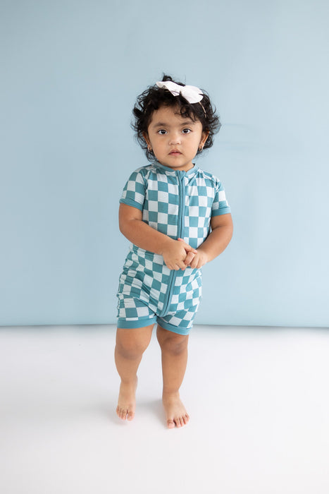 Dream Big Little Co STORMY CHECKERS DREAM SHORTIE