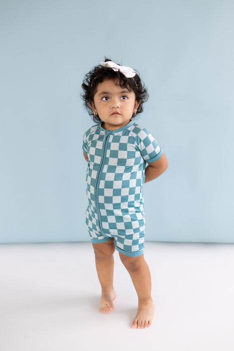 Dream Big Little Co STORMY CHECKERS DREAM SHORTIE