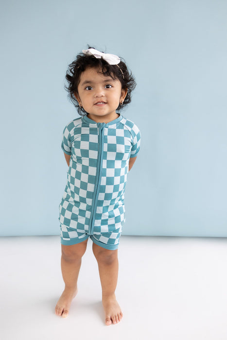 Dream Big Little Co STORMY CHECKERS DREAM SHORTIE