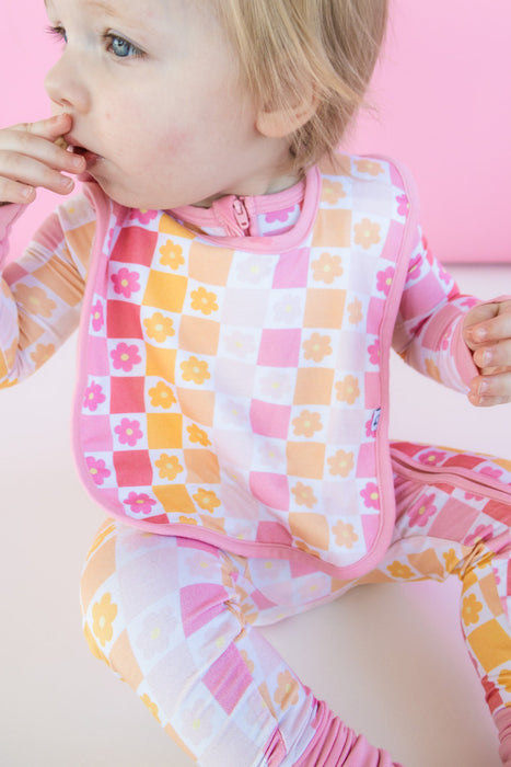 Dream Big Little Co SUMMER SUNSET CHECKERS DREAM BABY BIB