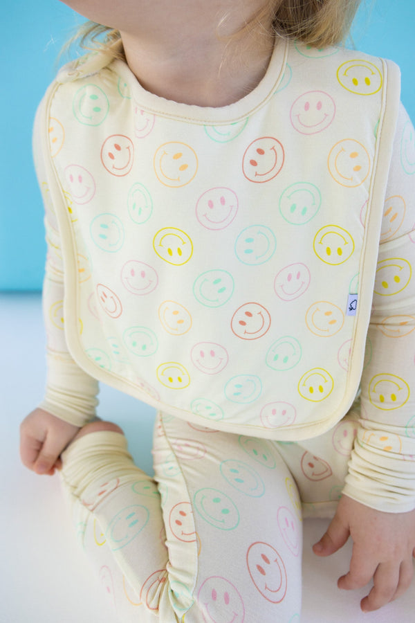 Dream Big Little Co PASTEL SMILES DREAM BABY BIB