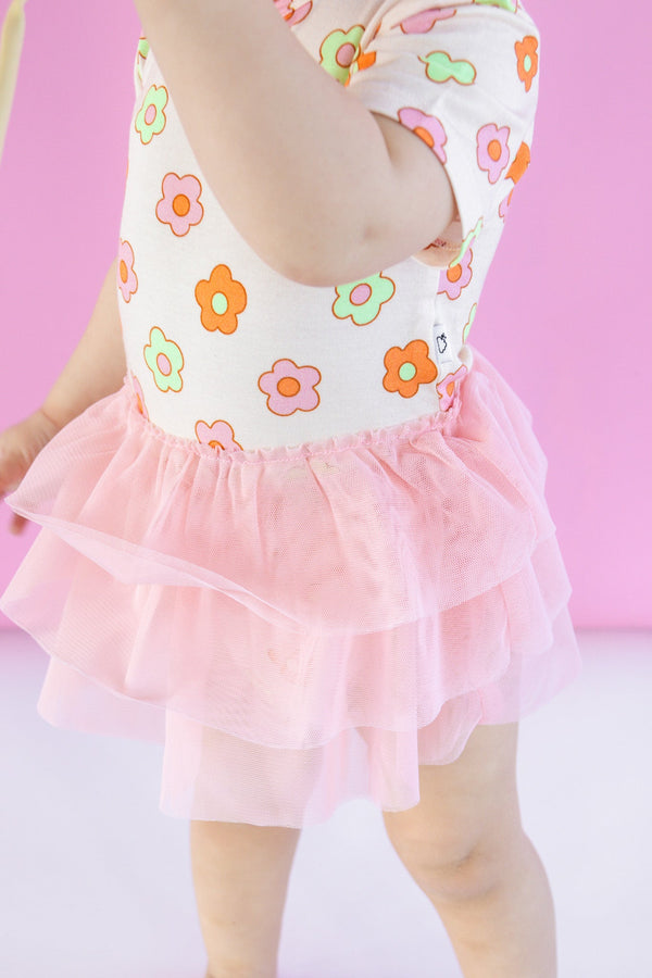 Dream Big Little Co FEELIN' FLOWERFUL DREAM TUTU BODYSUIT DRESS