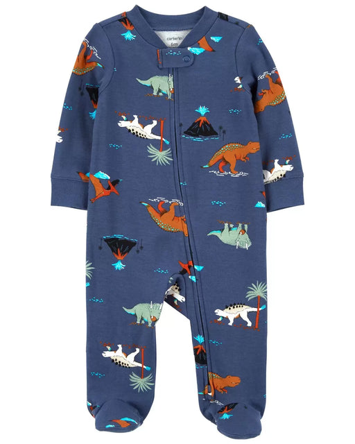 Carter's Baby Dinosaurs 2-Way Zip Cotton Sleep & Play Pajamas