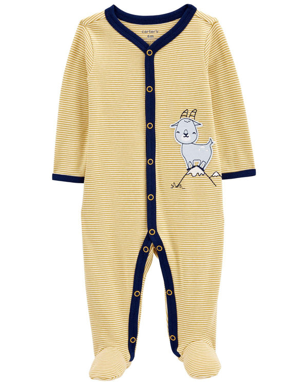 Carter's Baby Goat Snap-Up Cotton Sleep & Play Pajamas