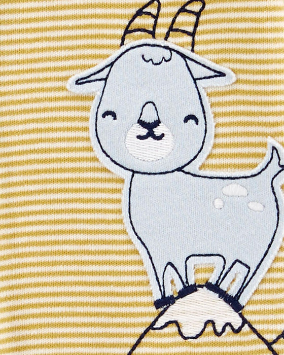 Carter's Baby Goat Snap-Up Cotton Sleep & Play Pajamas