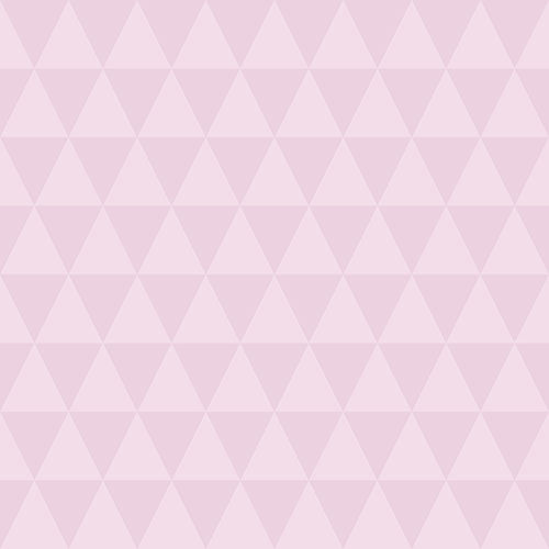 TeepeeJoy Geometric Wallpaper for Nursery and Kids Rooms - Pink Triads