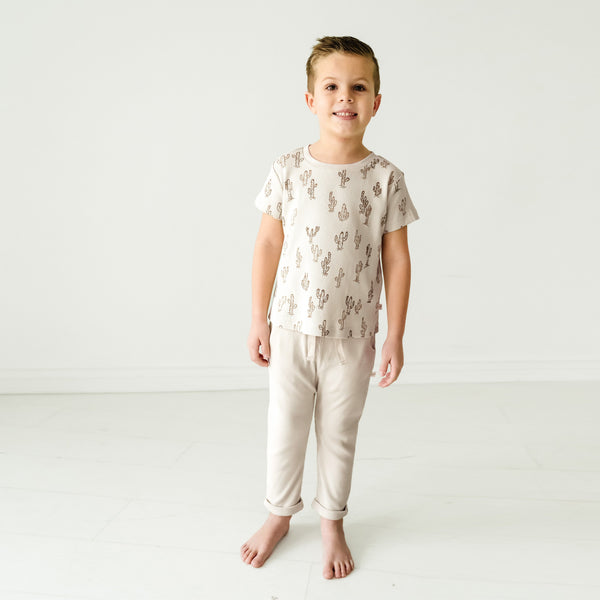 Makemake Organics Organic Toddler T-shirt & Pant Set - Cactus