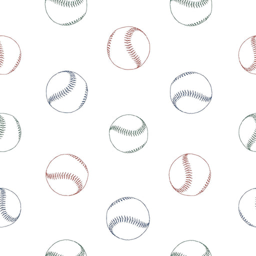 TeepeeJoy Kids and Nursery Baseball Wallpaper - Play Ball