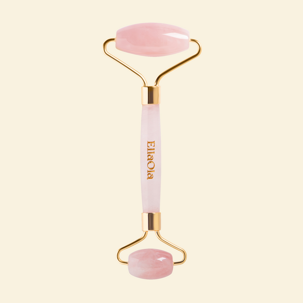 EllaOla Rose Quartz De-Puffing Facial Roller