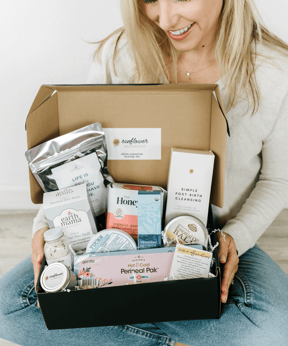 Sunflower Motherhood Deluxe Postpartum Recovery Box