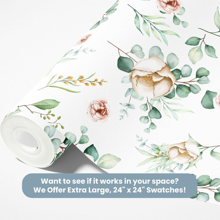 TeepeeJoy Flower Themed Wallpaper - Elegant Magnolia Medley