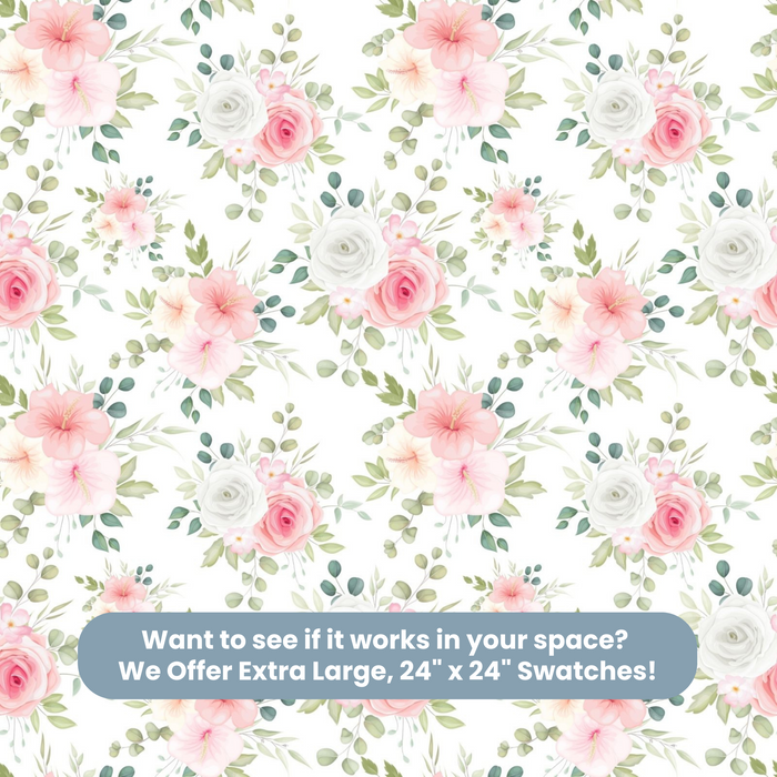 TeepeeJoy Floral Theme Wallpaper - Clustered Bouquet