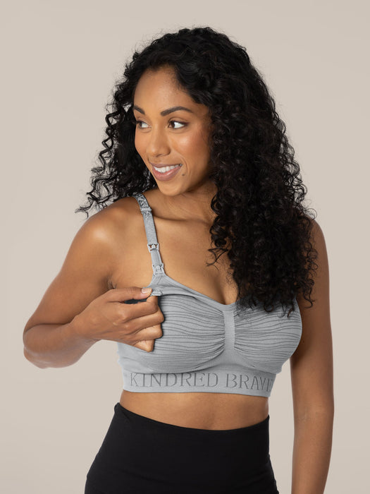 Kindred Bravely Sublime® Hands-Free Pumping & Nursing Bra | Grey