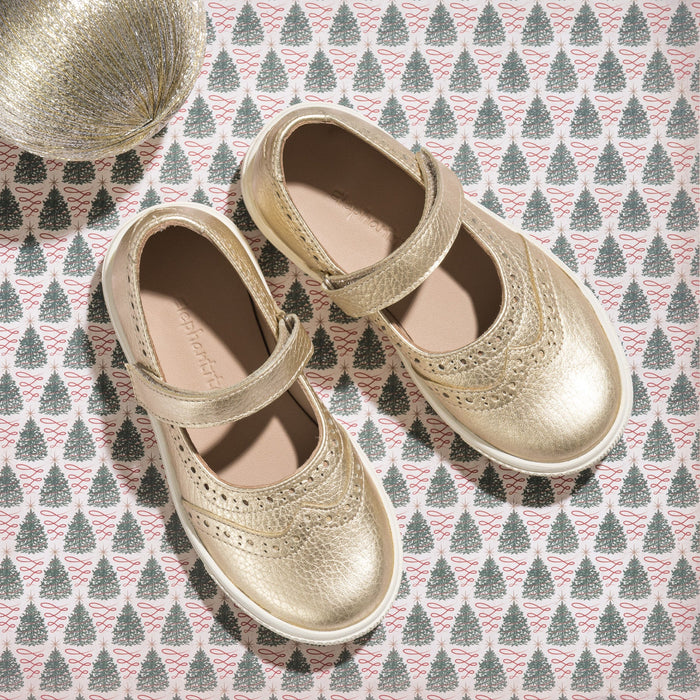 Elephantito Mary Jane Sneaker Gold